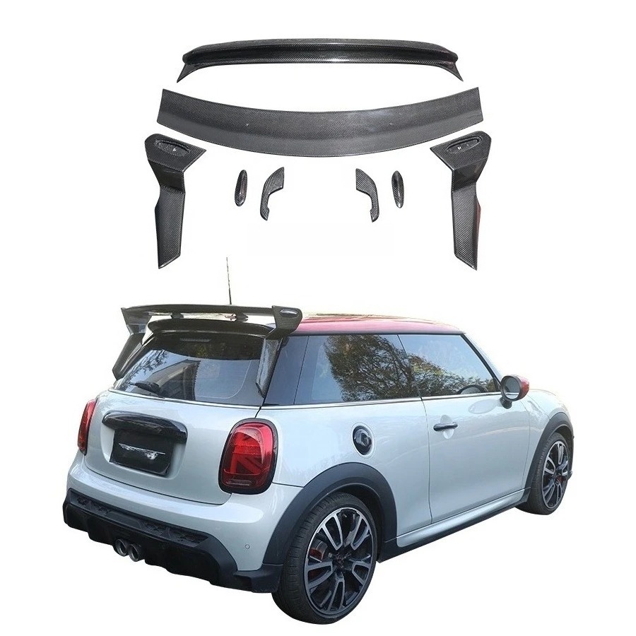 GMC Style Carbon Fiber Rear Spoiler for MINI JCW F56  S 2014-2023 Tail Wing Roof Body Kit